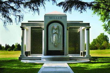 Example of a custom family mausoleum with columns