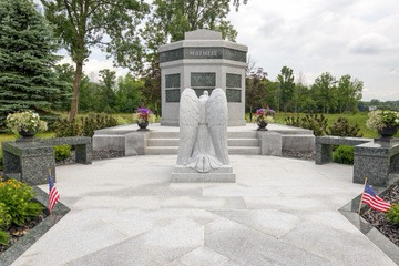 Example of a custom family memorial garden