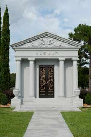Example of a custom private family mausoleum